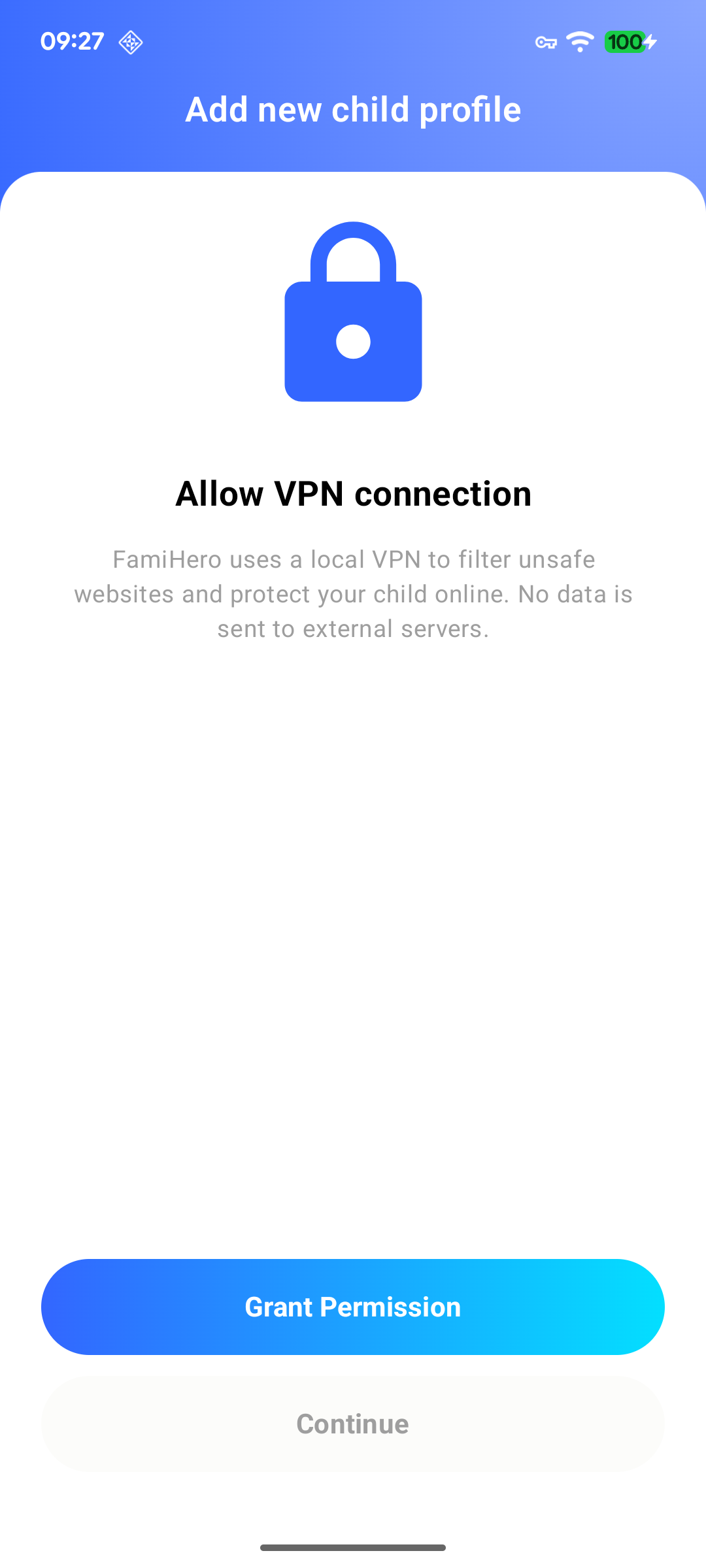 Android VPN Connection Permission Settings