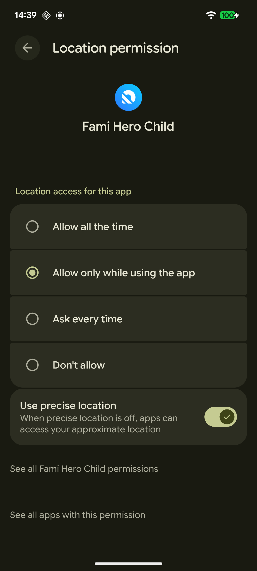 Child Android Permissions Setup Sequence